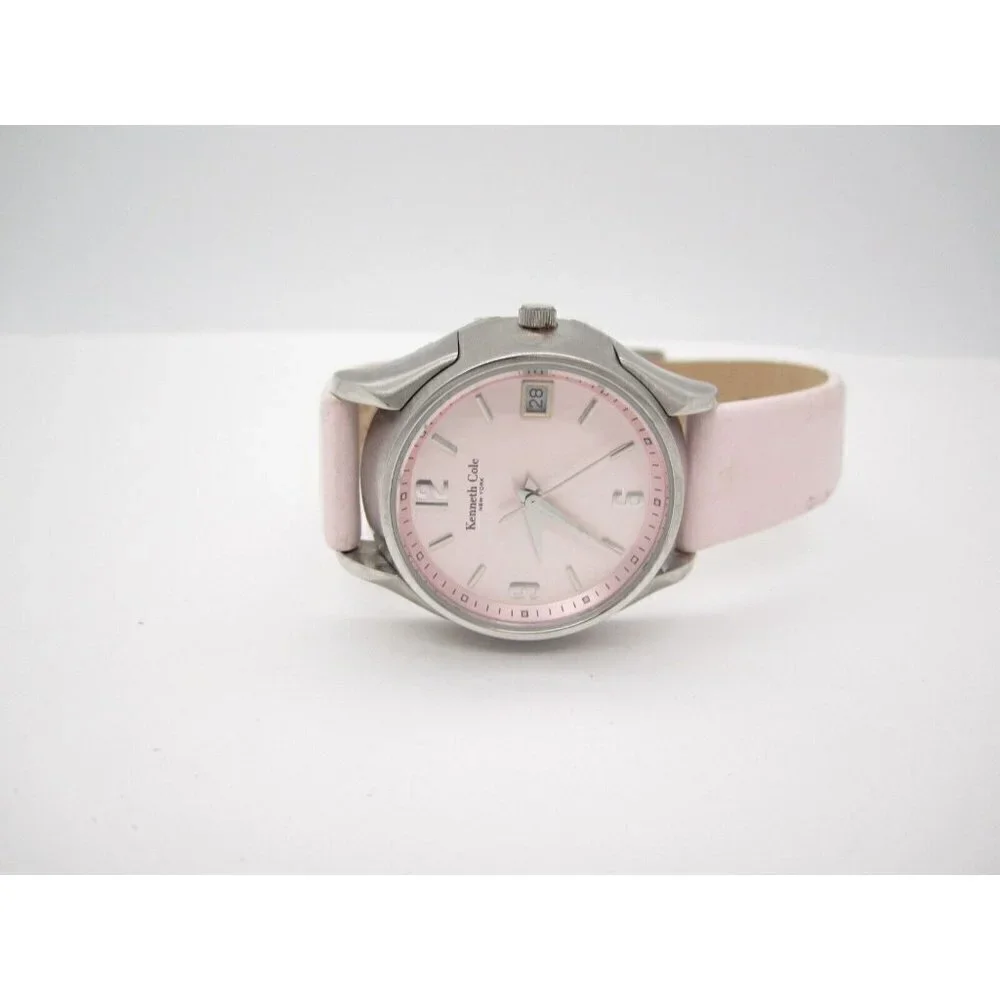 Women Kenneth Cole New York Quartz WR Analog 34mm Dial Causal  Pink Watch (F844)